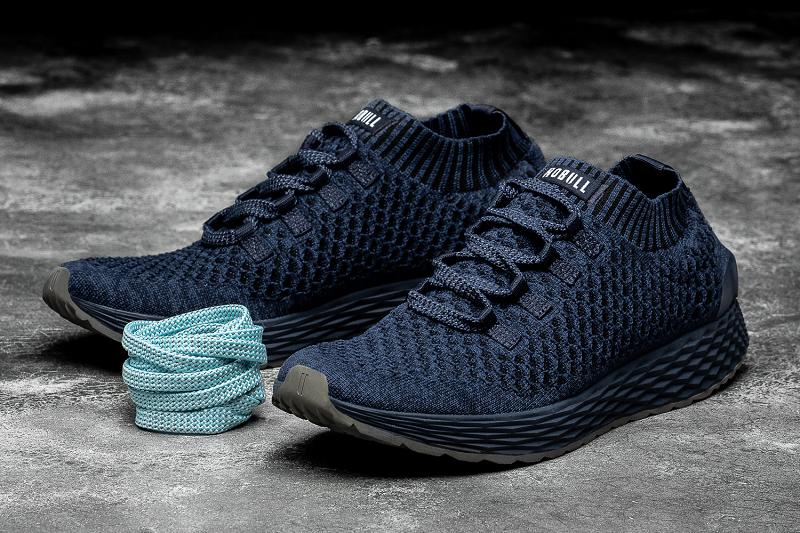 Nobull Midnight Knit Runner Women's Running Shoes Navy | USA Z1694U